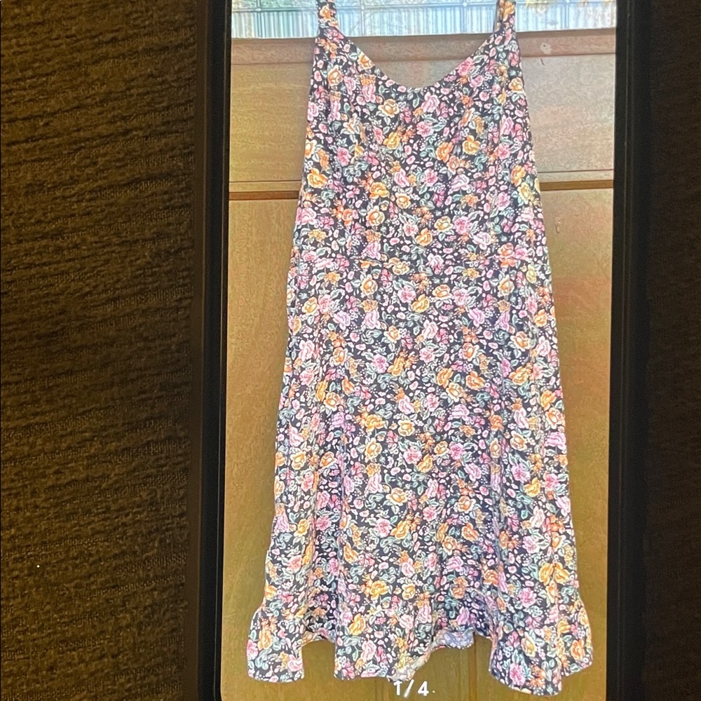 Old Navy Floral Kids Dress - Pink and Yellow